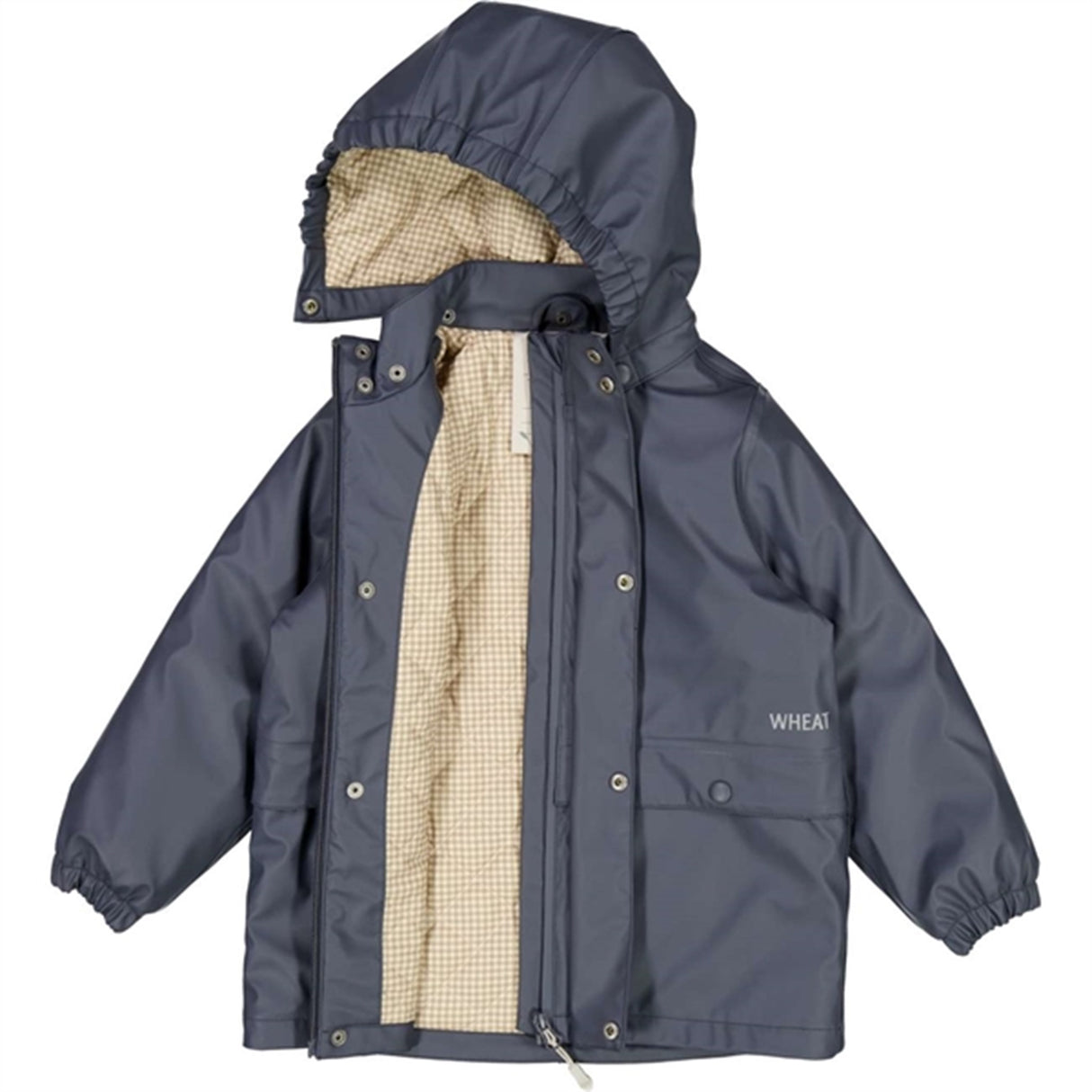 Wheat Rain Coat Ajo Thermo Greyblue 3