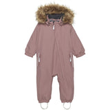 Color Kids Coverall w. Faux Fur Burlwood