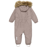 Color Kids Coverall w. Faux Fur Fossil 2