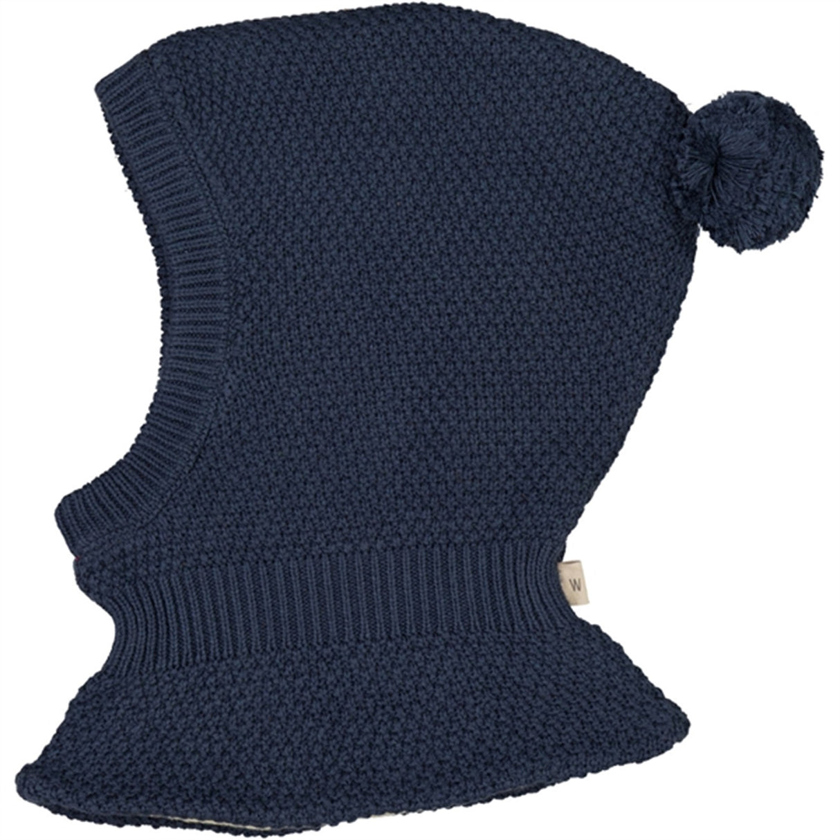 Wheat Knitted Balaclava Pomi Sea Storm