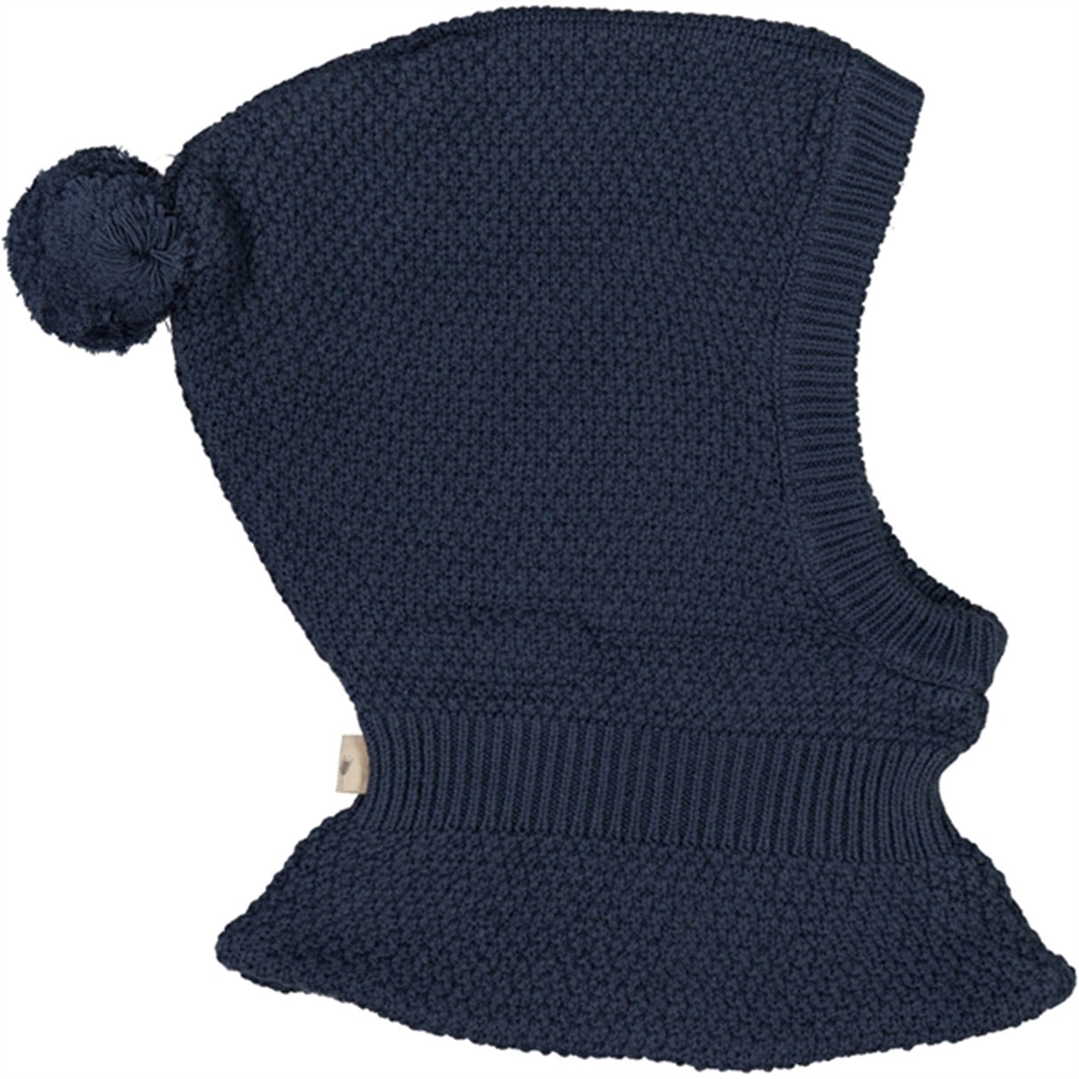 Wheat Knitted Balaclava Pomi Sea Storm