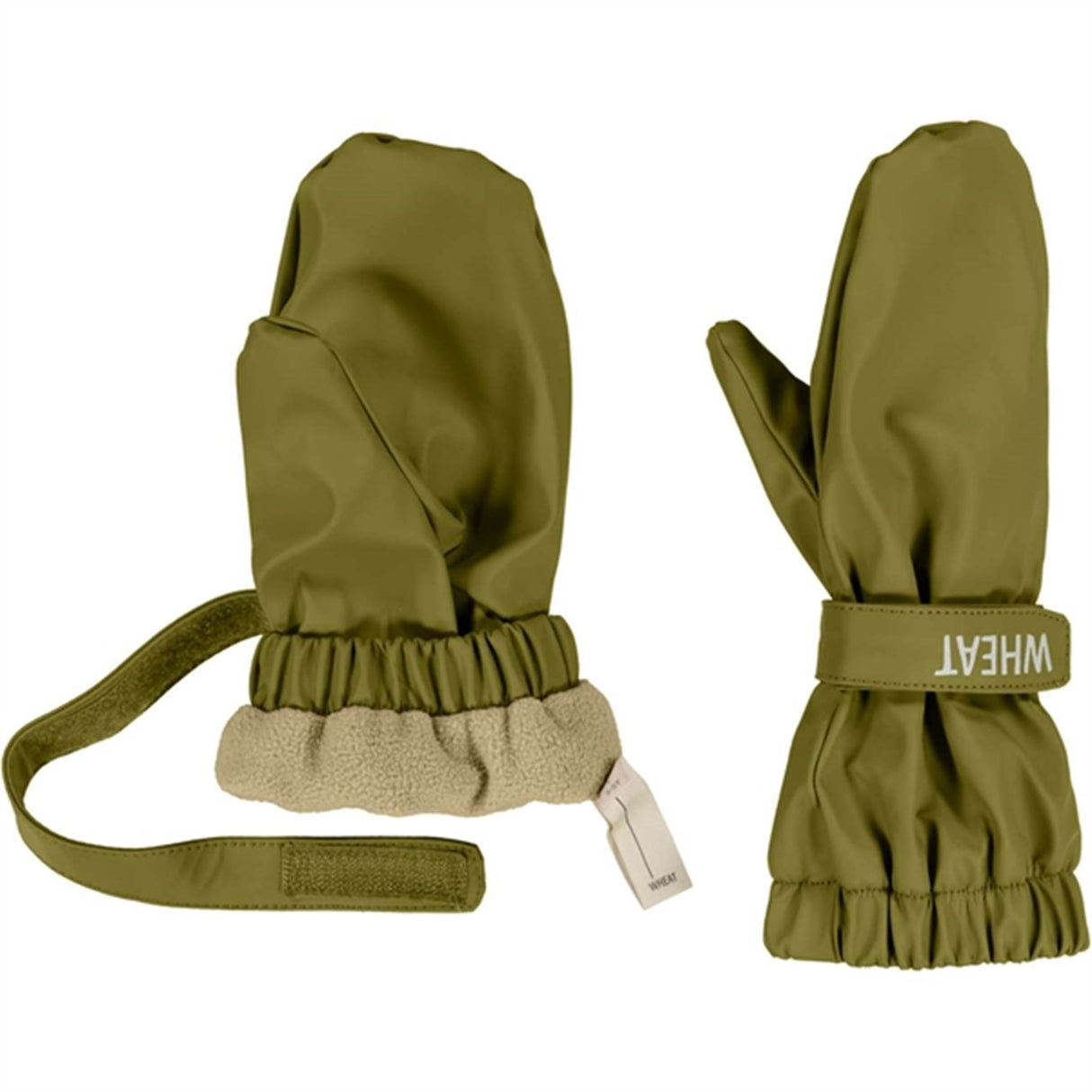 Wheat Mittens Rain Rily Heather Green 2