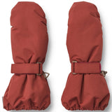 Wheat Mittens Tech Red