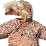 Wheat Snowsuit Nickie Tech Rose Dust Flowers 3