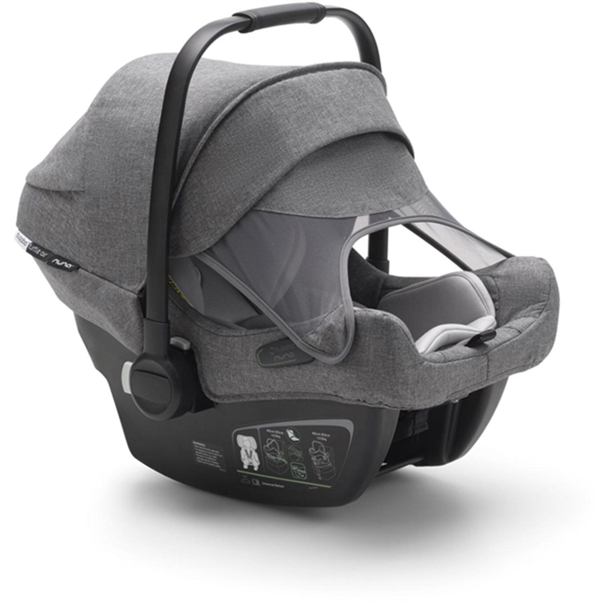 Turtle Air by Nuna Grey Melange Bugaboo Luksusbaby Luksusbaby COM