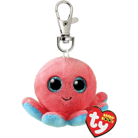 TY Beanie Boos Sheldon - Coral Octopus Clip