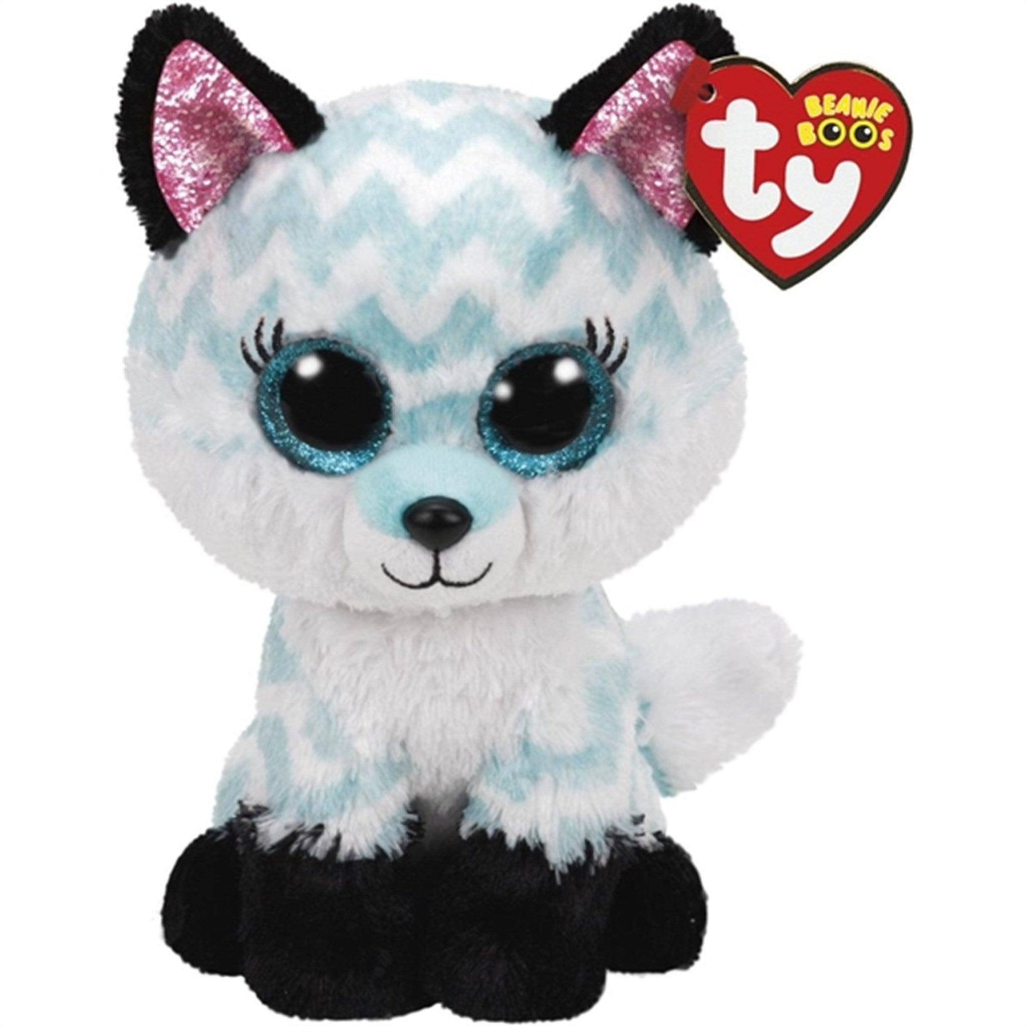 Beanie Boos Atlas - Aqua Chevron Fox Reg - ty | Luksusbaby