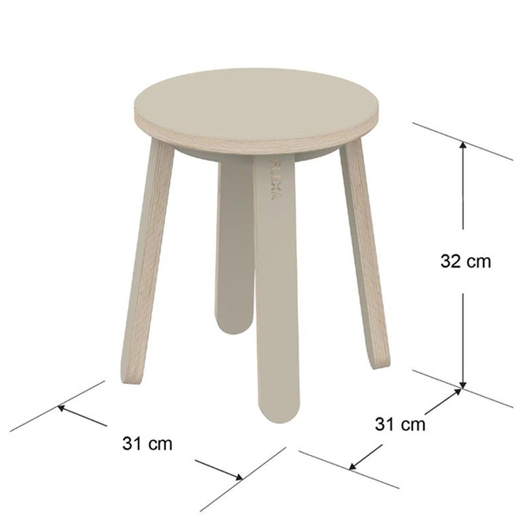 FLEXA PLAY Creative Table Stool Grey 4