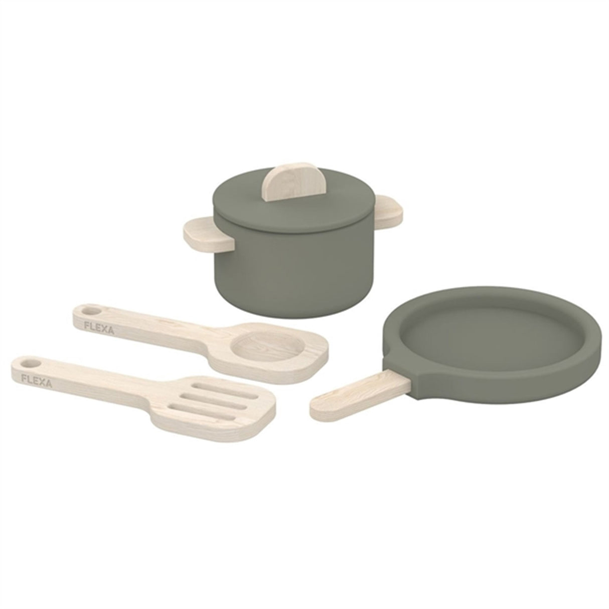 FLEXA PLAY Pot and Pan Green