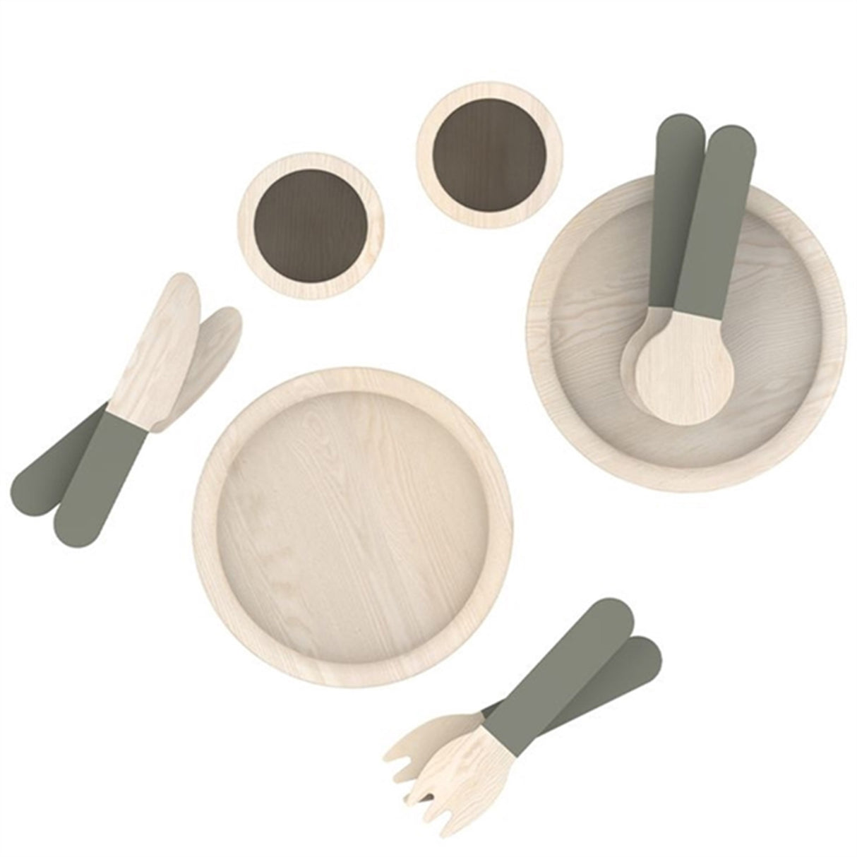 FLEXA PLAY Tableware Green