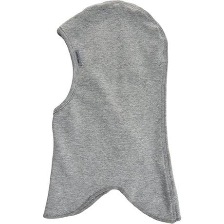 Mikk-Line Cotton Balaclava Solid Light Grey Melange