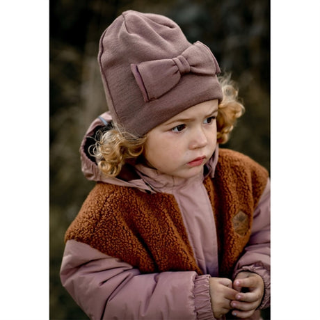 Mikk-Line Wool Hat with Bow Huckleberry 2