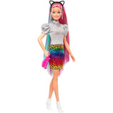 Barbie® Hair Feature Doll Leopard Rainbow