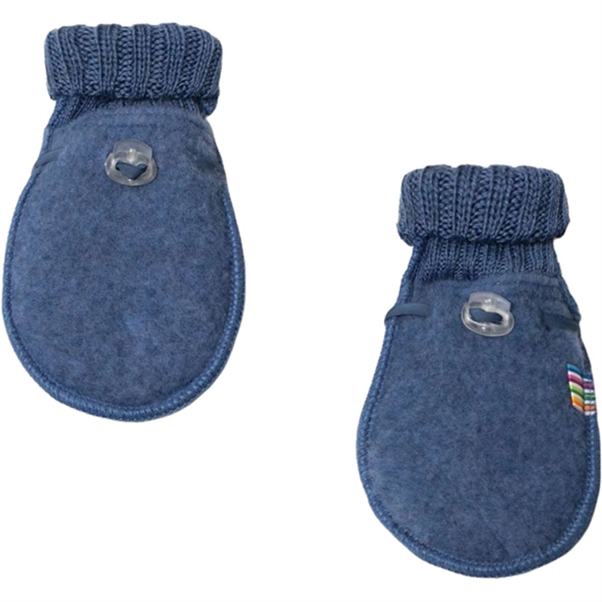 Joha Wool Blue Melange Baby Gloves