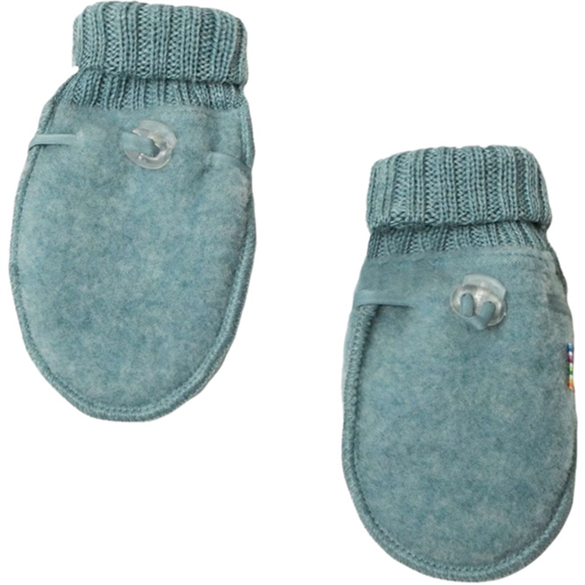 Joha Wool Aqua Melange Baby Gloves