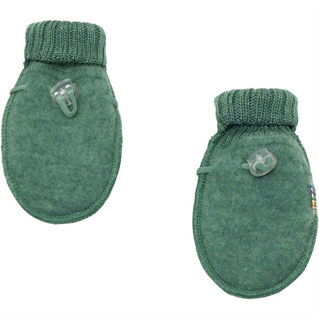 Joha Soft Wool Green Baby Mittens