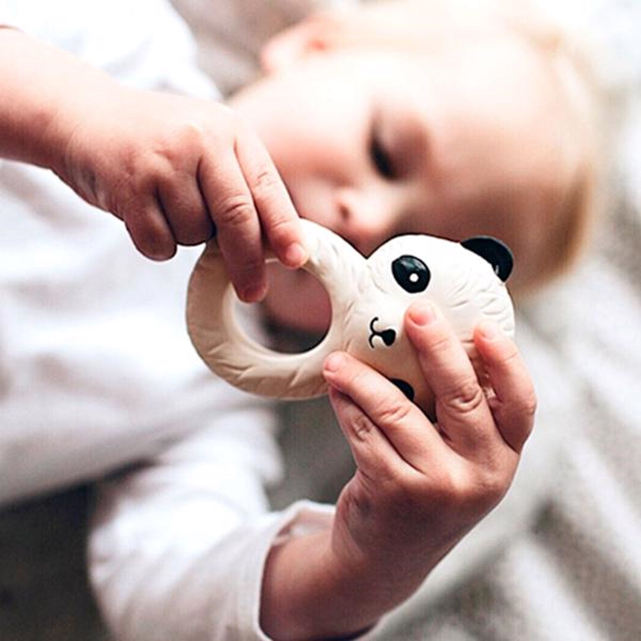 A Little Lovely Company Teether Ring Panda 2