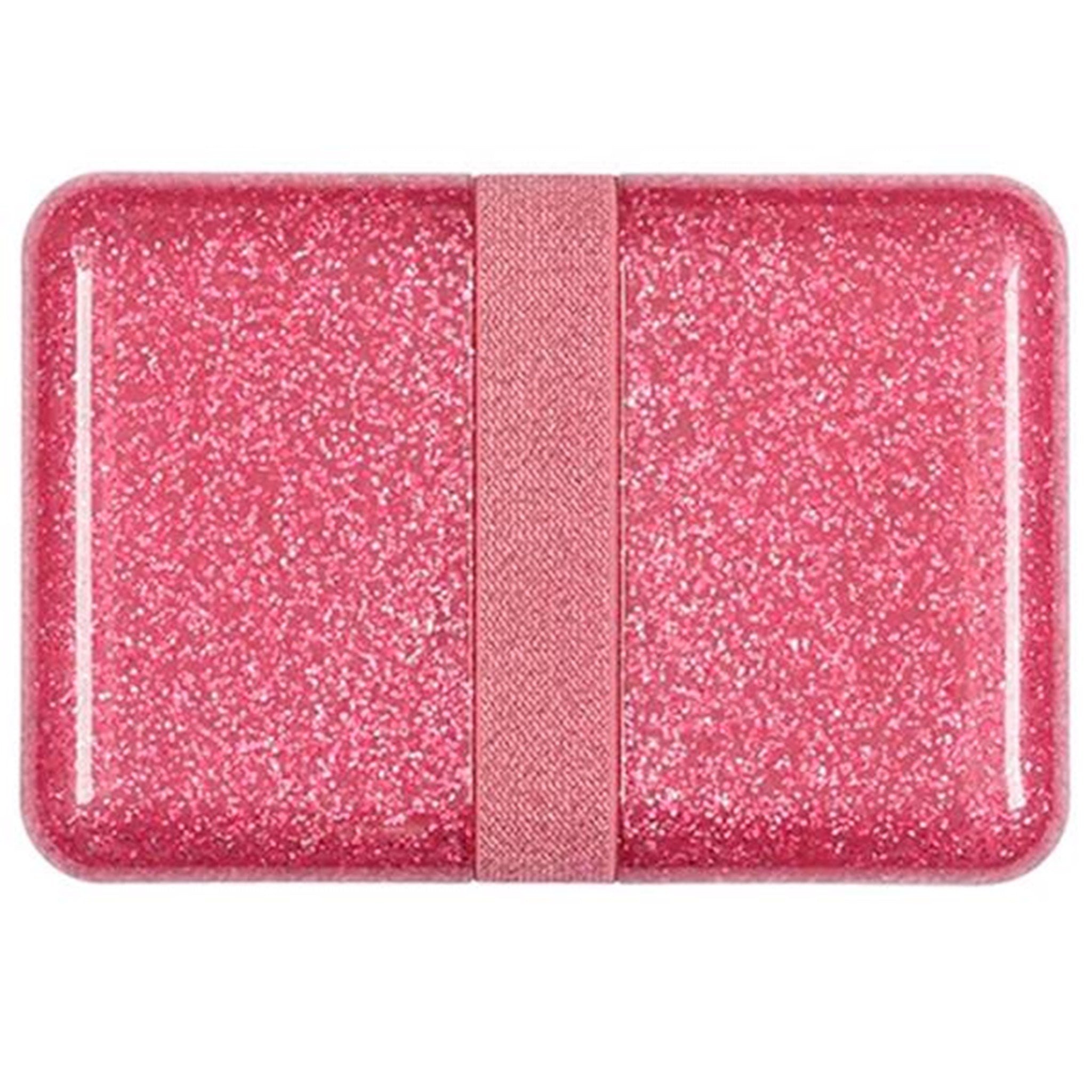 A Little Lovely Company Lunch Box Glitter Pink 3