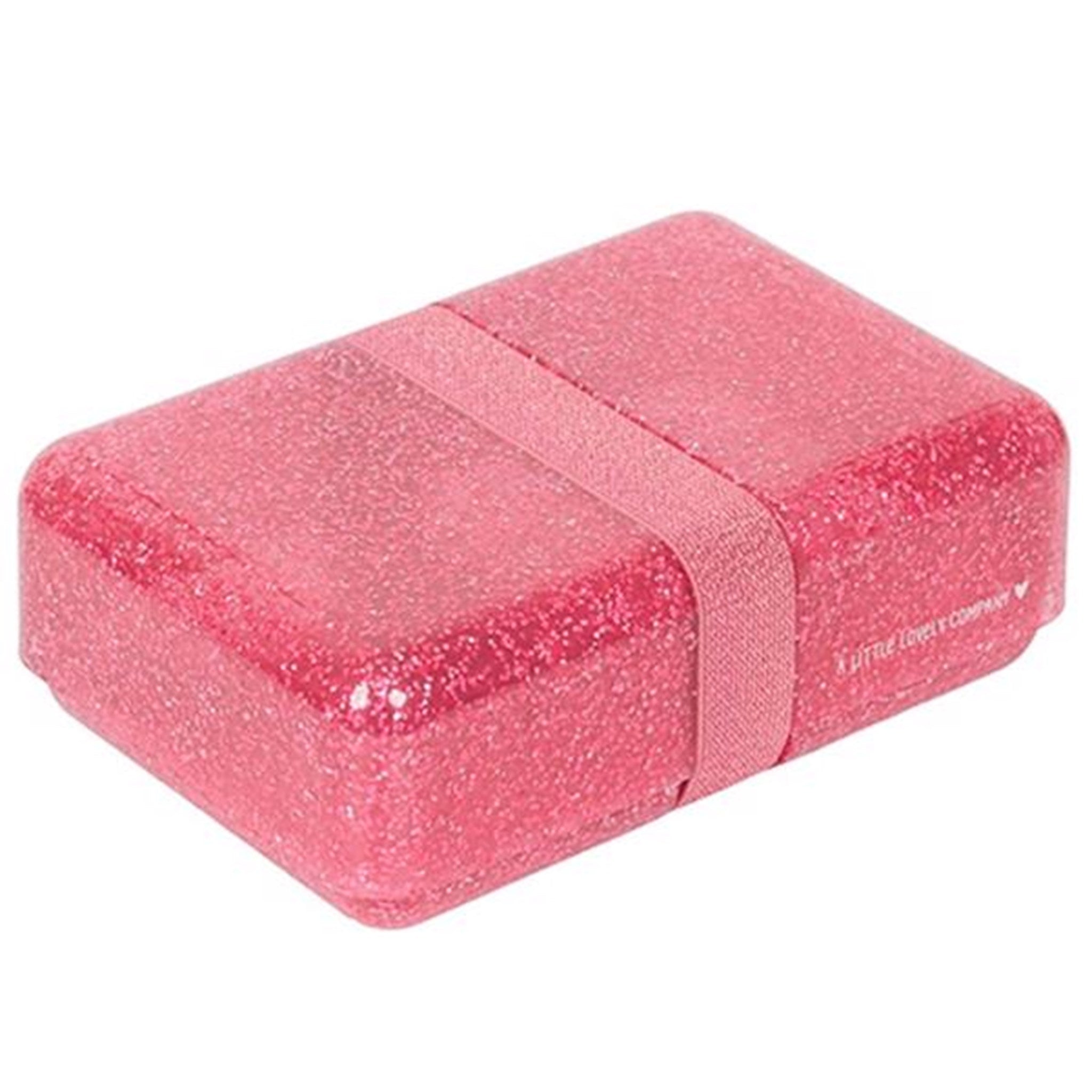 A Little Lovely Company Lunch Box Glitter Pink