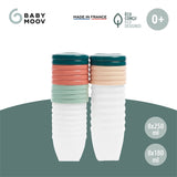 Babymoov ECO Food Containers - 8x 250ml + 8x 180ml 6