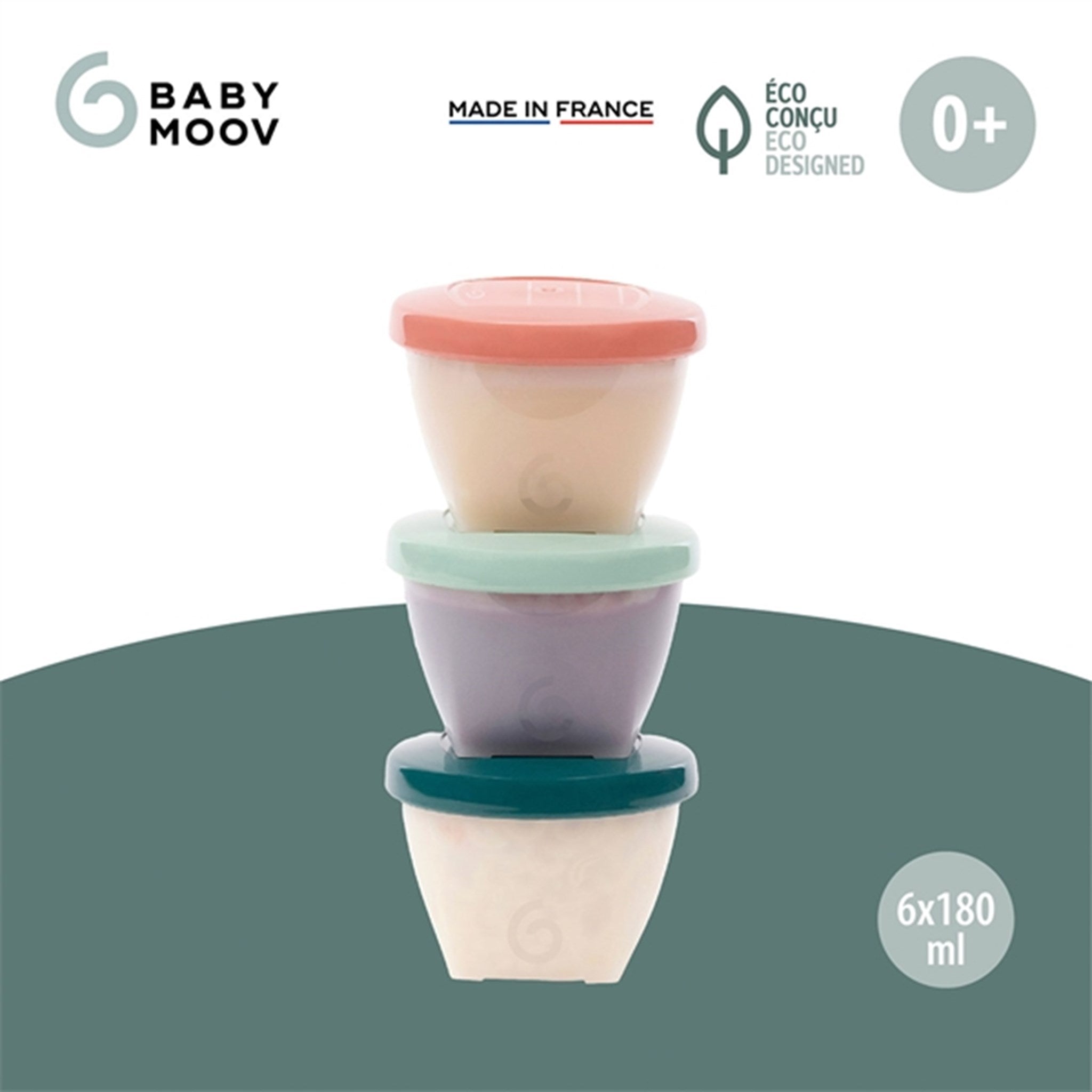 Babymoov ECO Food Container - 6x 180ml 6