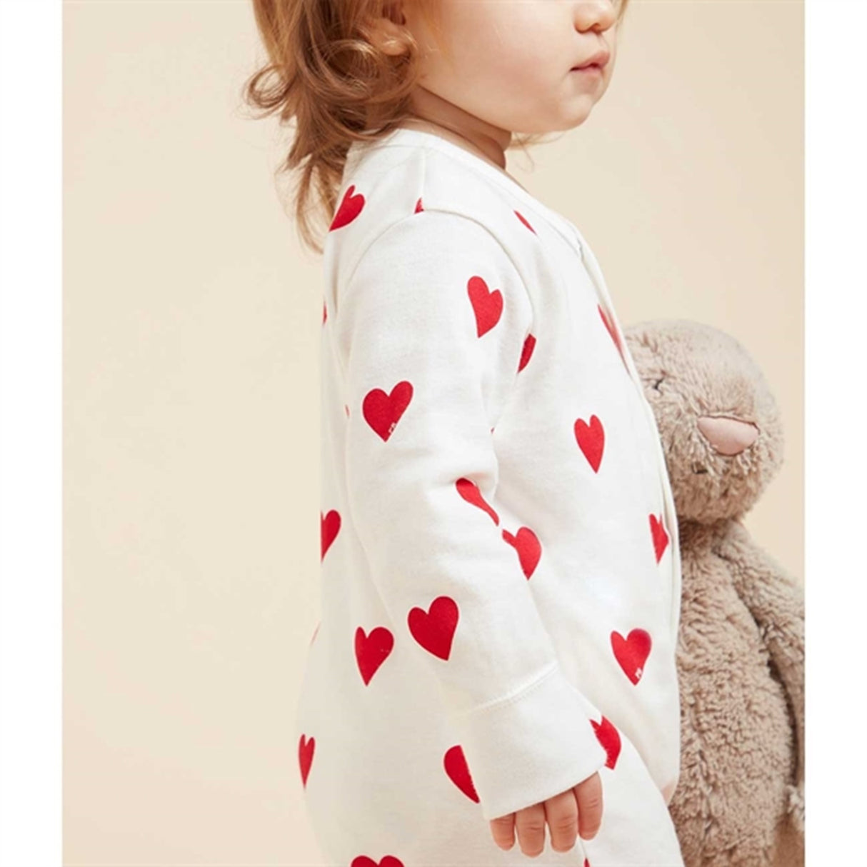 Petit Bateau Body Suit Dors Bien White/Red 4