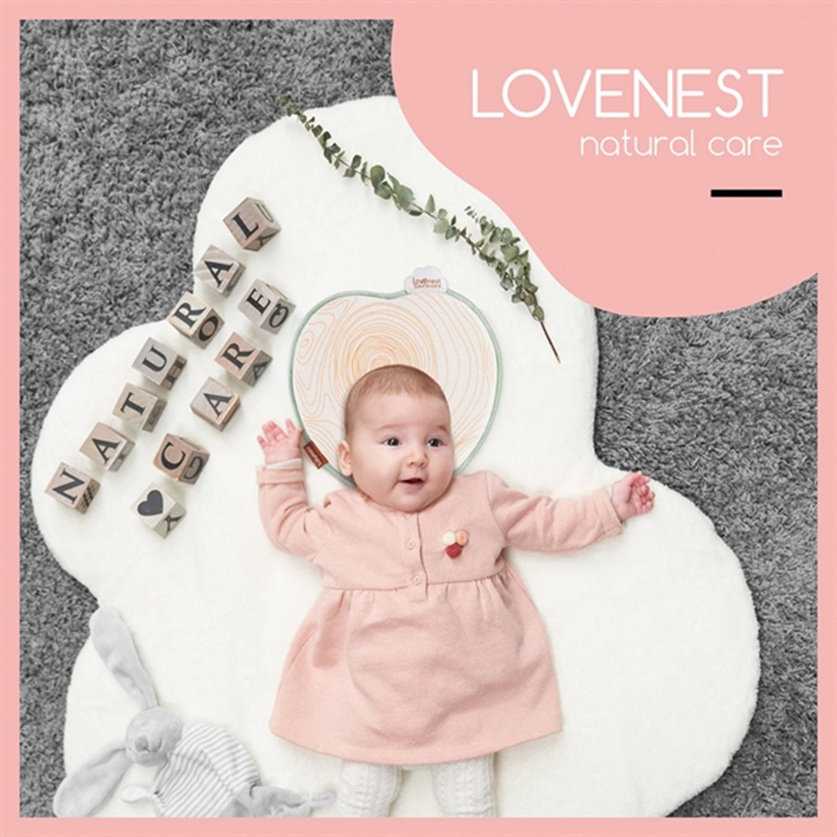 Babymoov Lovenest Baby Pillow Natural Care - Antibakteriel 3