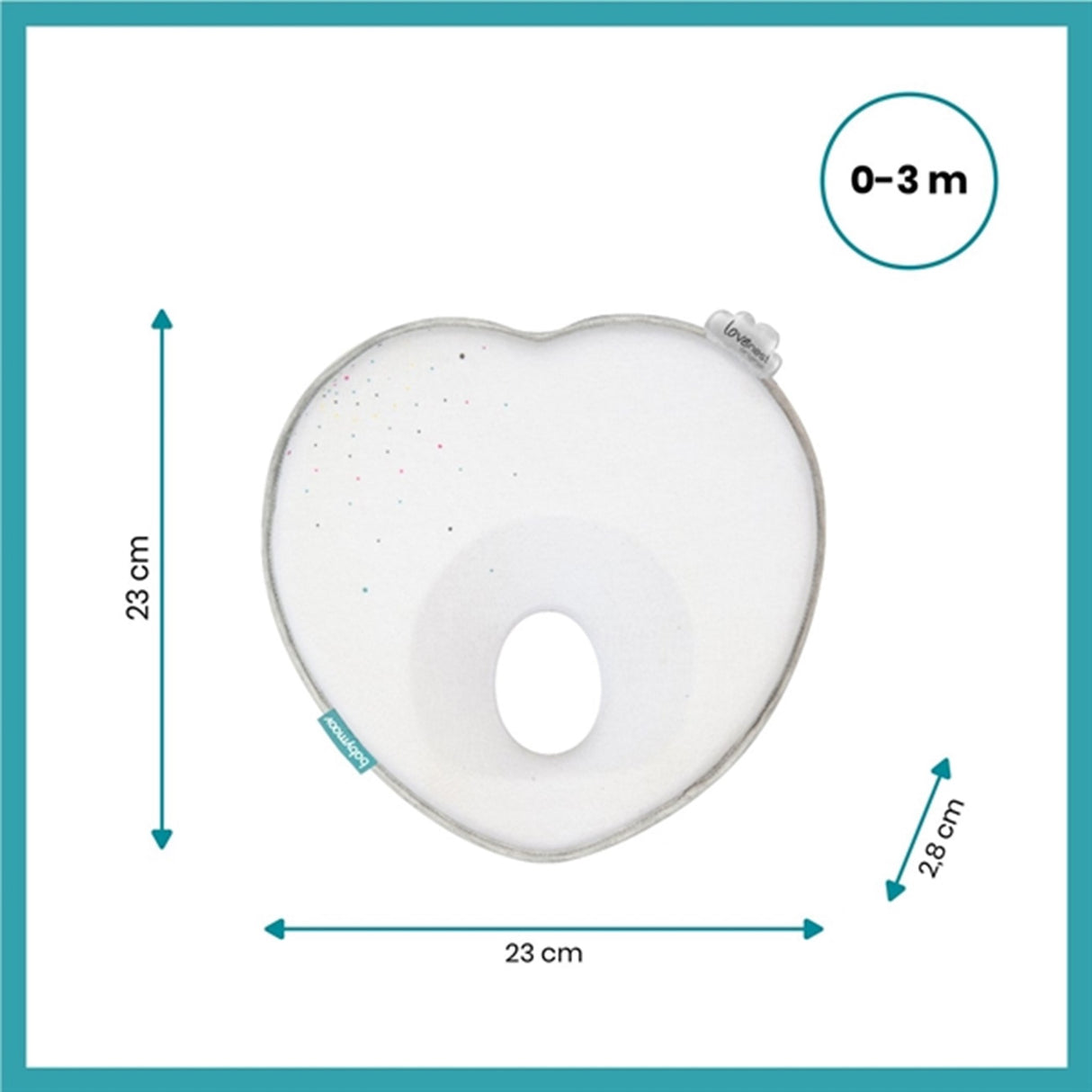 Babymoov Lovenest Baby Pillow Original White