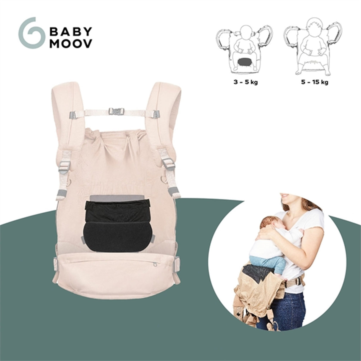 Babymoov Moov & Boostbaby Insert for Carrier 6