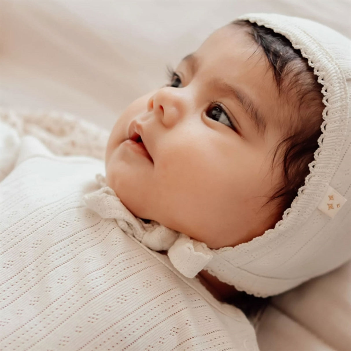 That's Mine Antique White Anna Baby Hat