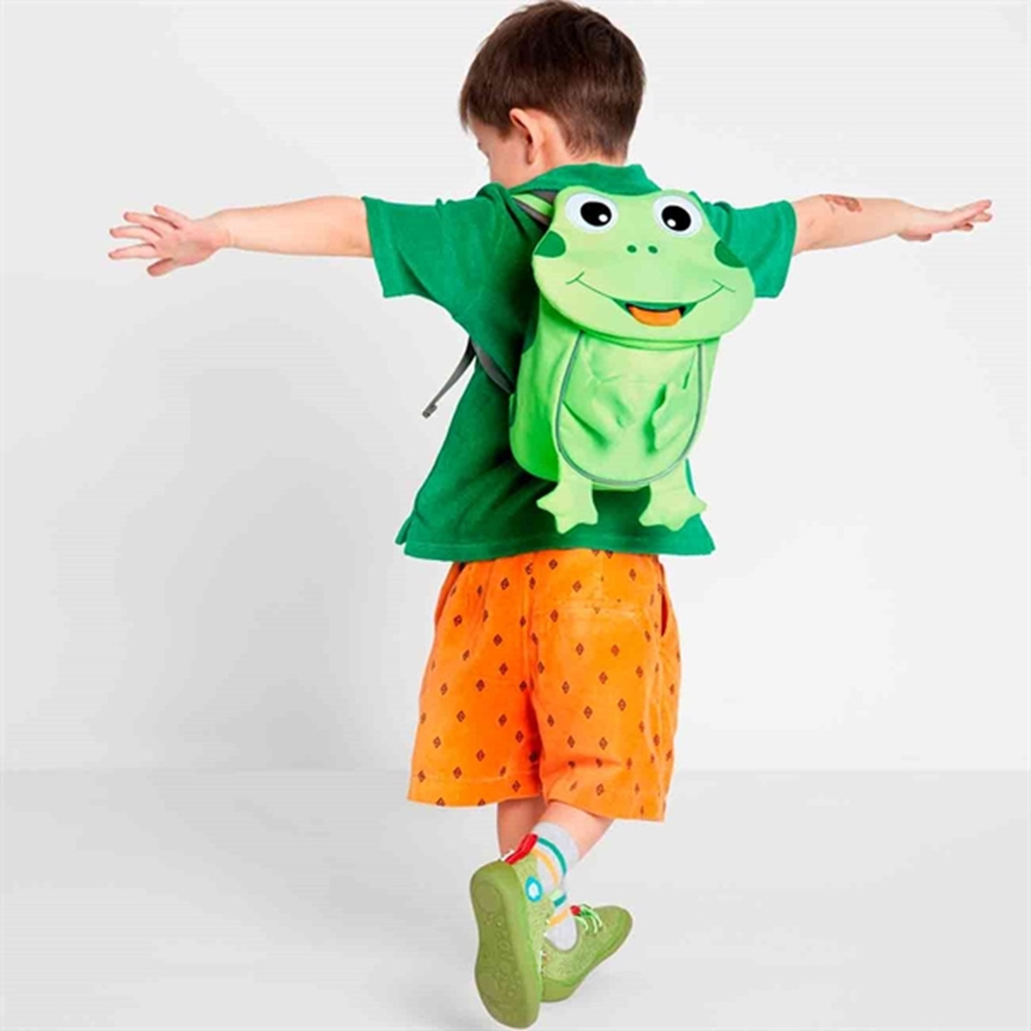 Affenzahn Day Care Backpack Small Neon Frog 2