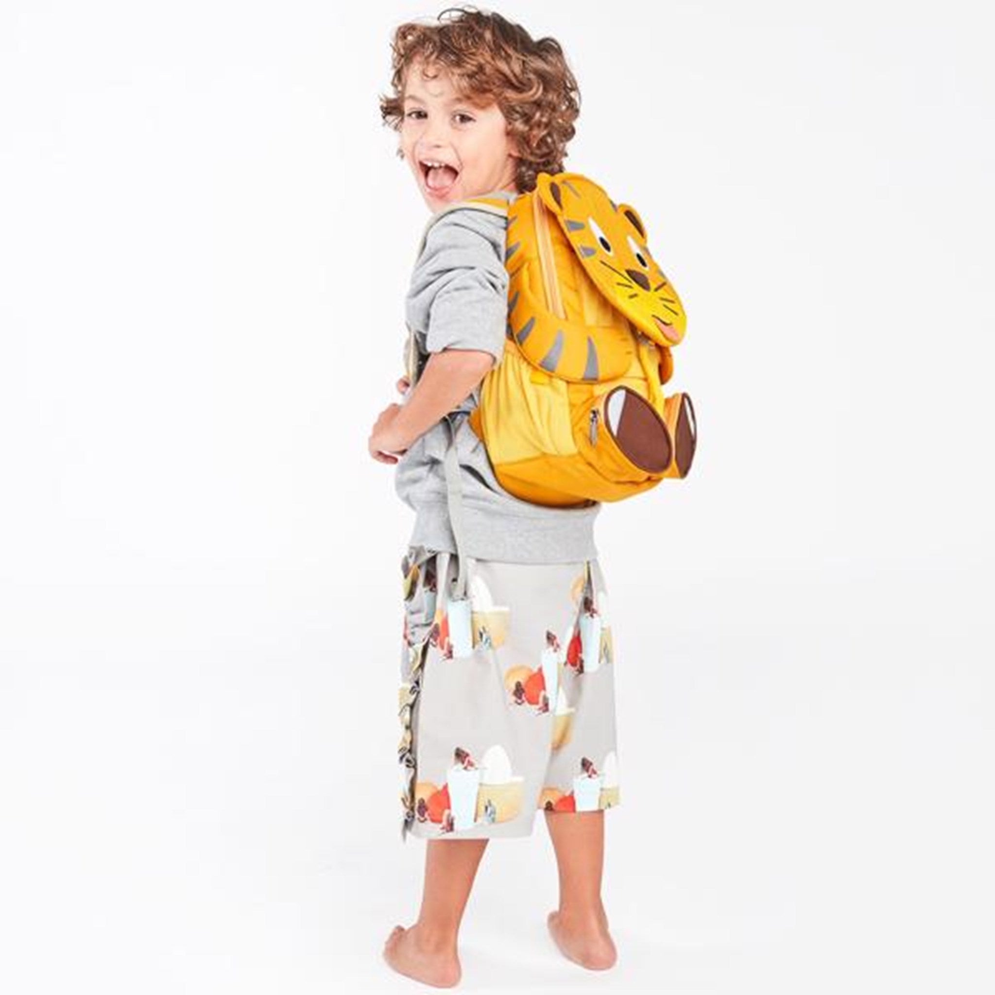 Affenzahn Kindergarten Backpack Large Yellow Theo Tiger 5