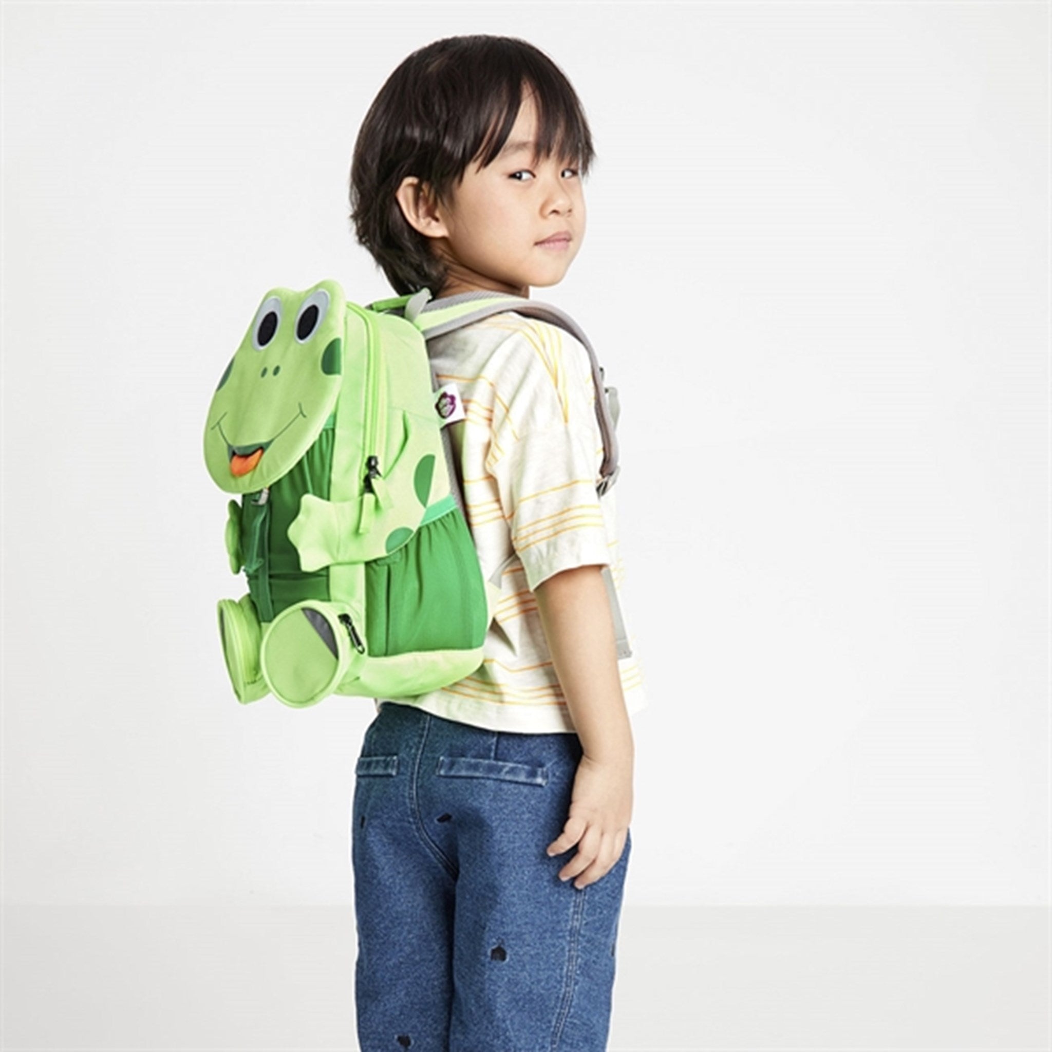 Affenzahn Kindergarten Backpack Large Neon Frog 5