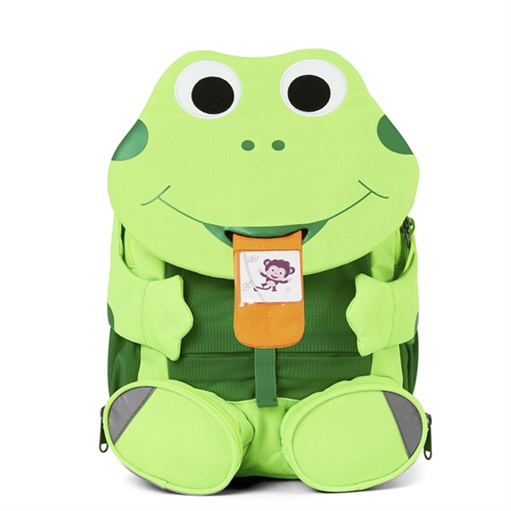 Affenzahn Kindergarten Backpack Large Neon Frog 4