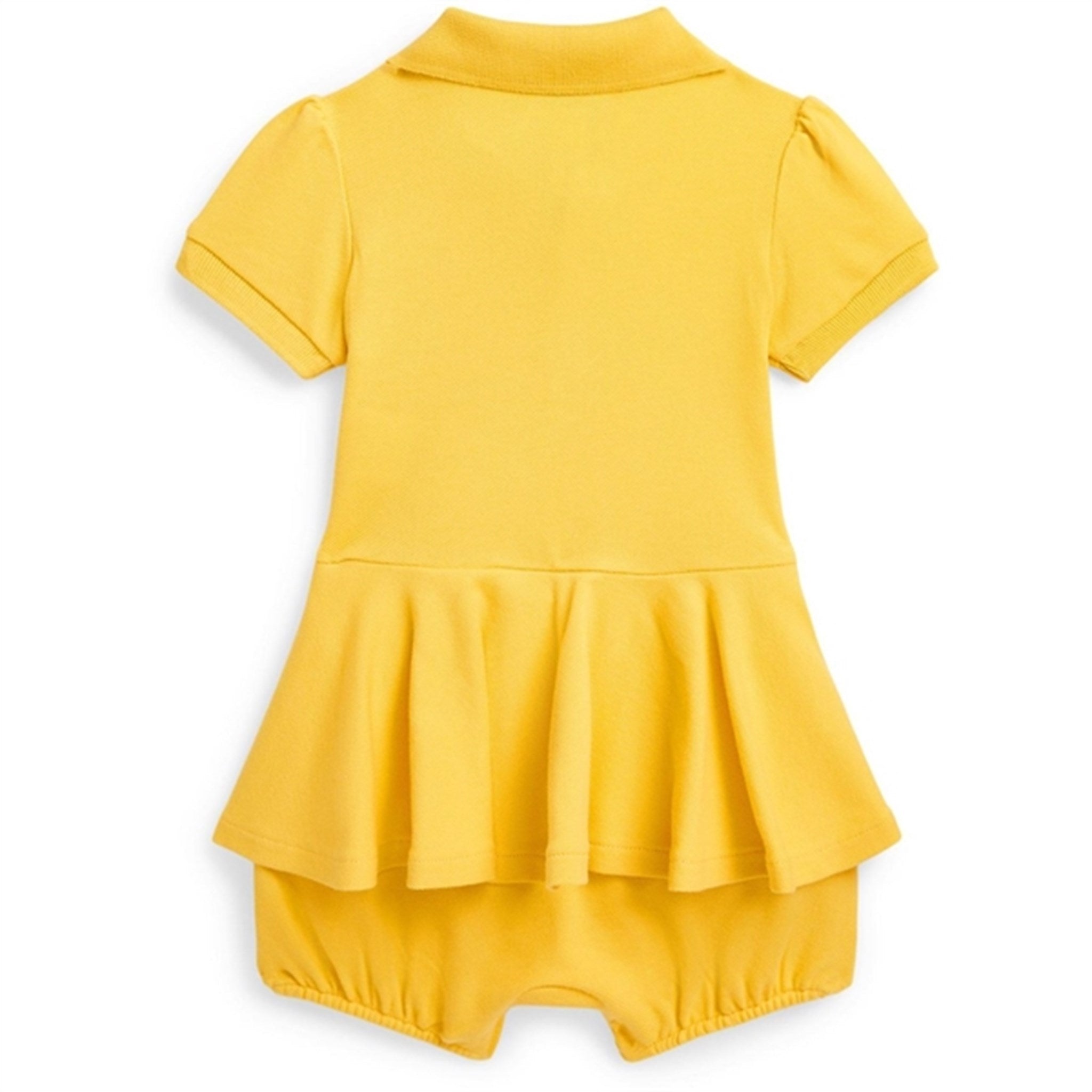 Ralph Lauren Baby Shortall Chrome Yellow W/ Bright Pink 2
