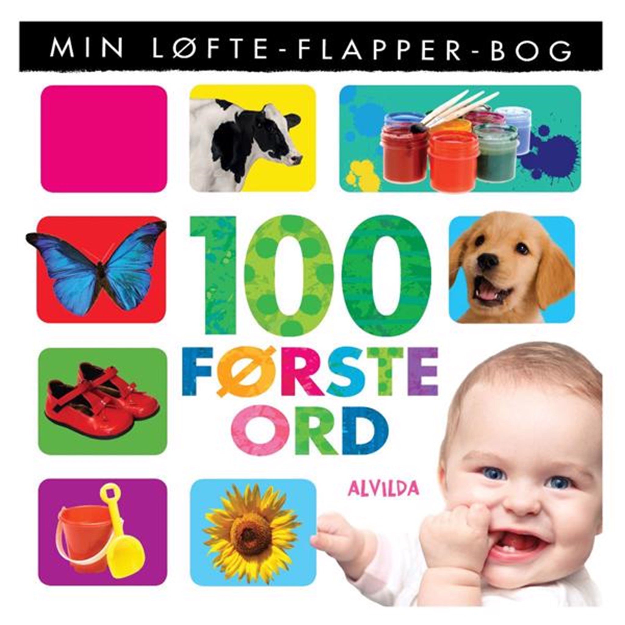 Alvilda Min Løfte-Flapper-Bog 100 Første Dyr