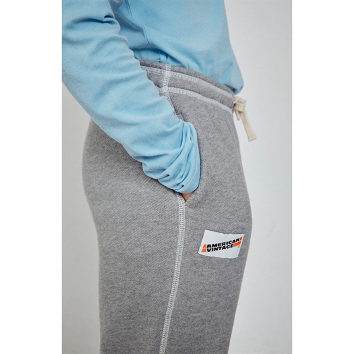 American Vintage Sweatpants Gupcity Heather Grey