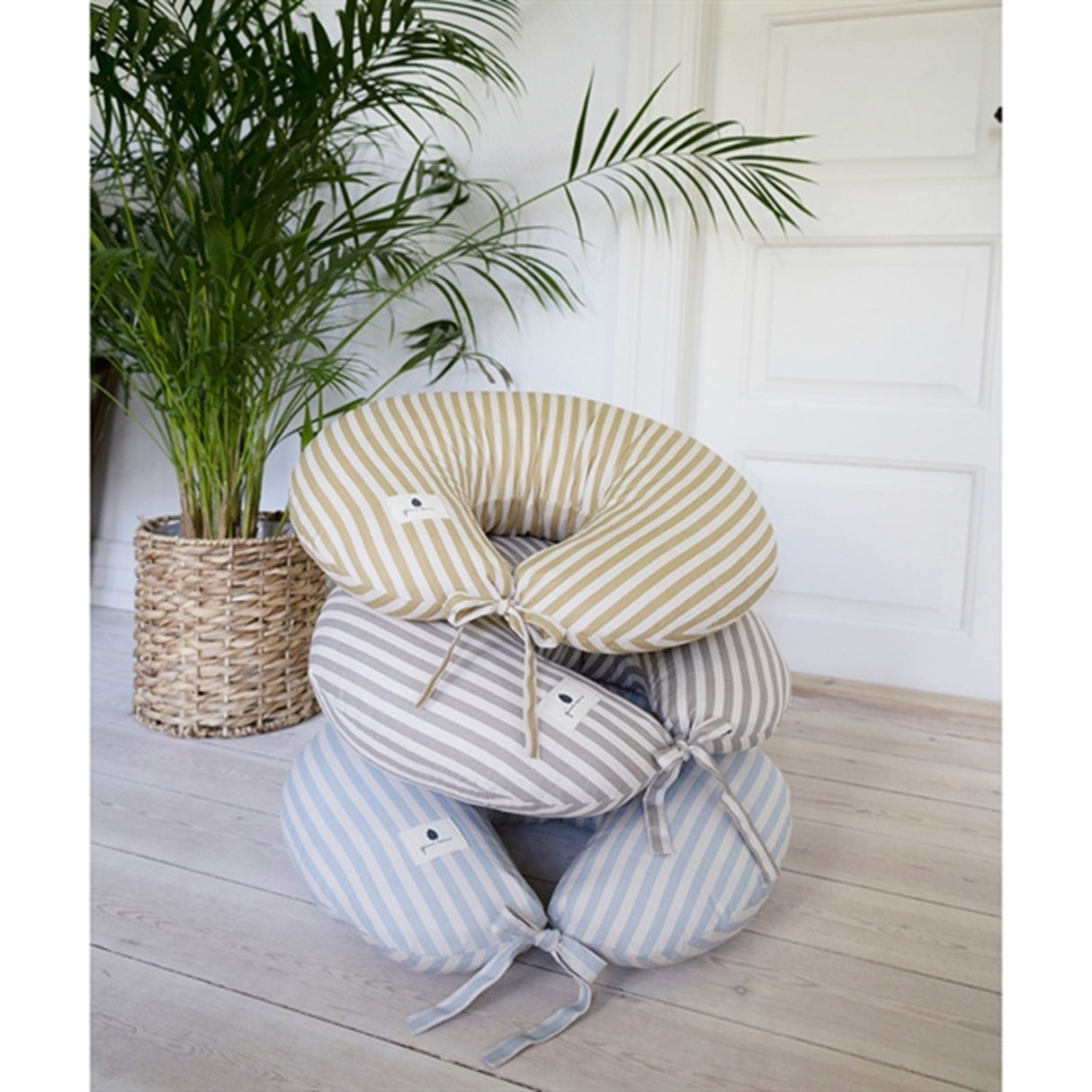 Pine Cone Nursing Pillow Nora Mushroom Stripe