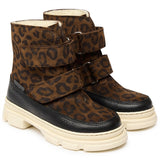 Angulus Tex-Boots w Velcro and Wool Lining Black/ Brown leo