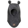 Mikk-Line Wool Balaclava w. Ears Anthracite Melange