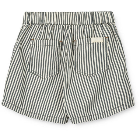 Liewood Y/D Stripe Whale Blue/Creme De La Creme Ayo Stripe Shorts 2