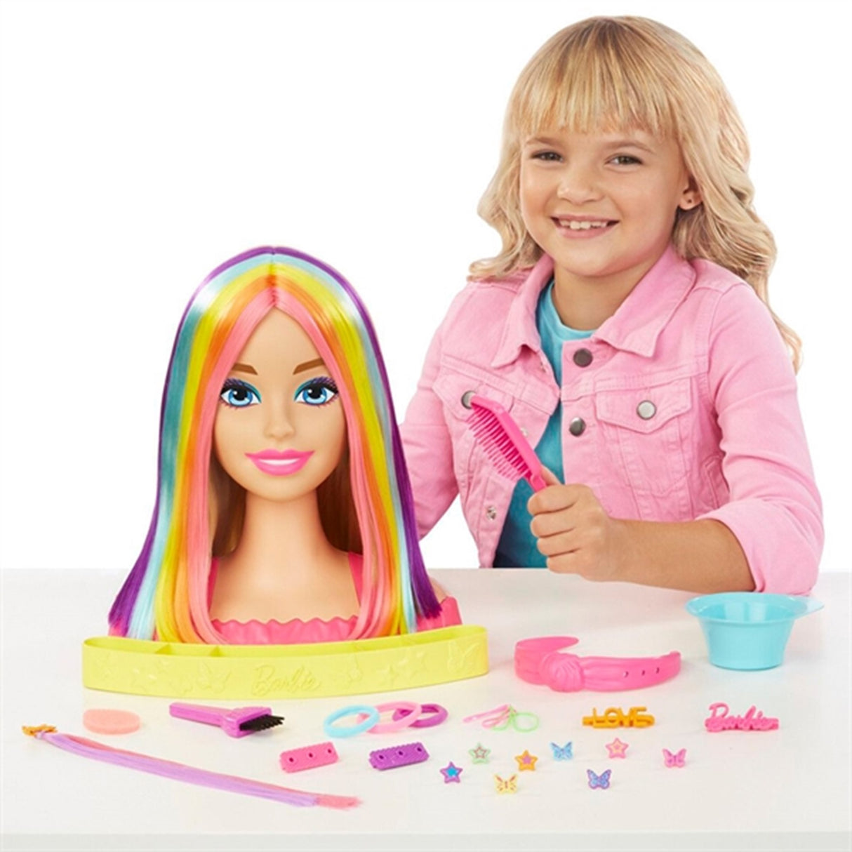 Barbie® Neon Rainbow Deluxe Styling Head