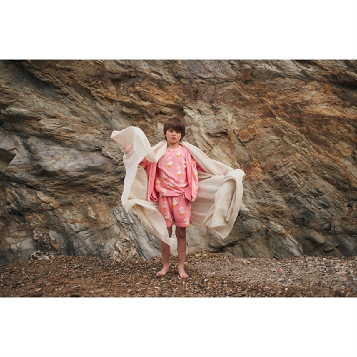 Bobo Choses Pink Pelican All Over Bermuda Shorts 7