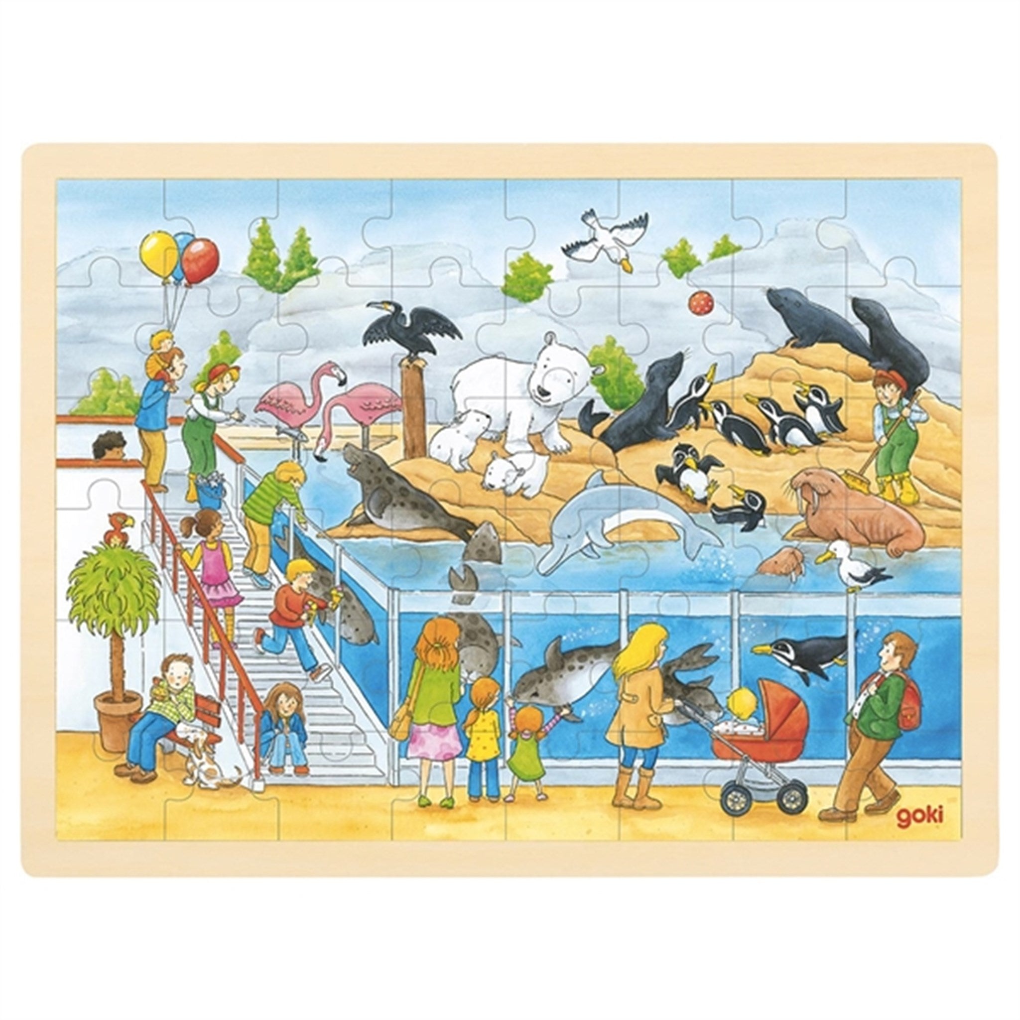 Goki Puzzle - Visit At The Zoo