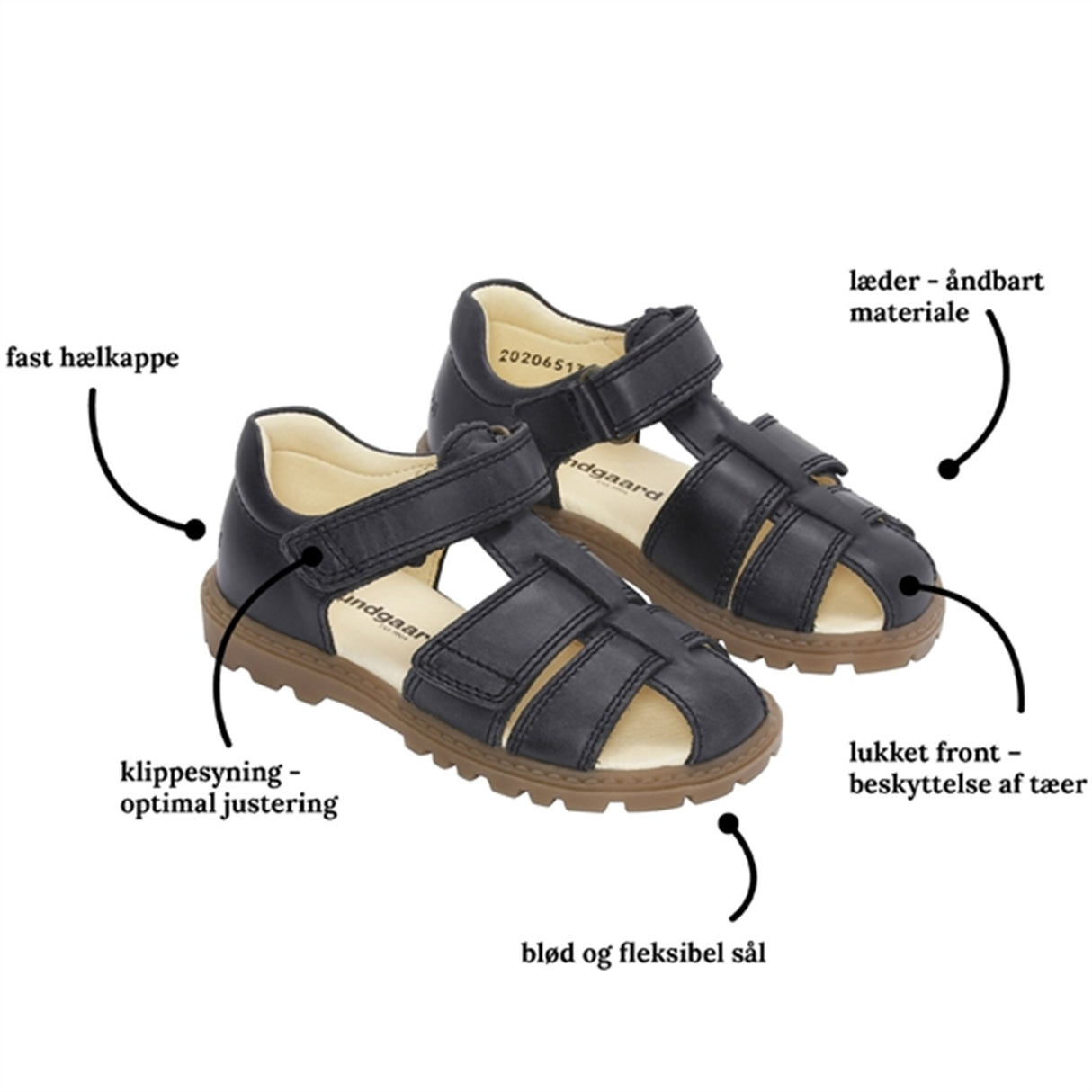 Bundgaard Tritu II Sandal Black 2