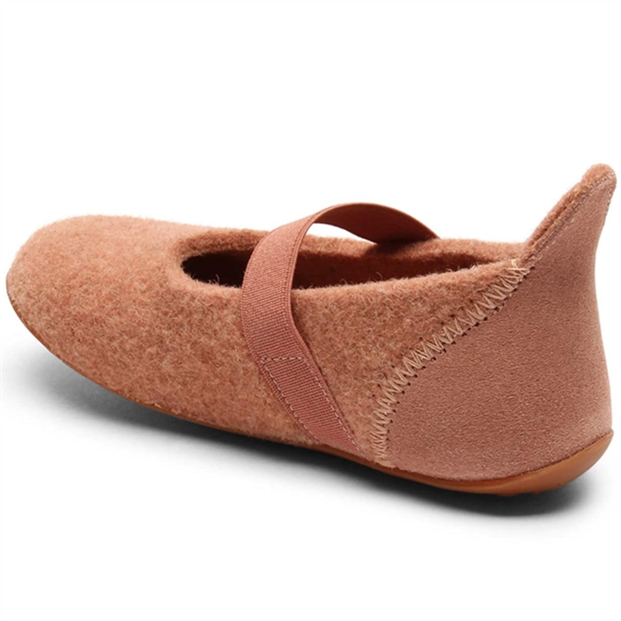 Bisgaard Indoor Shoes Wool Velcro Rose