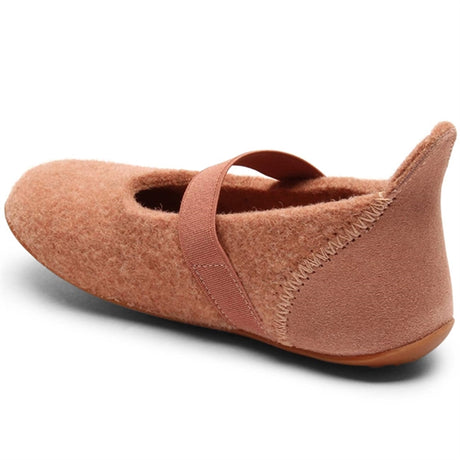 Bisgaard Indoor Shoes Wool Velcro Rose