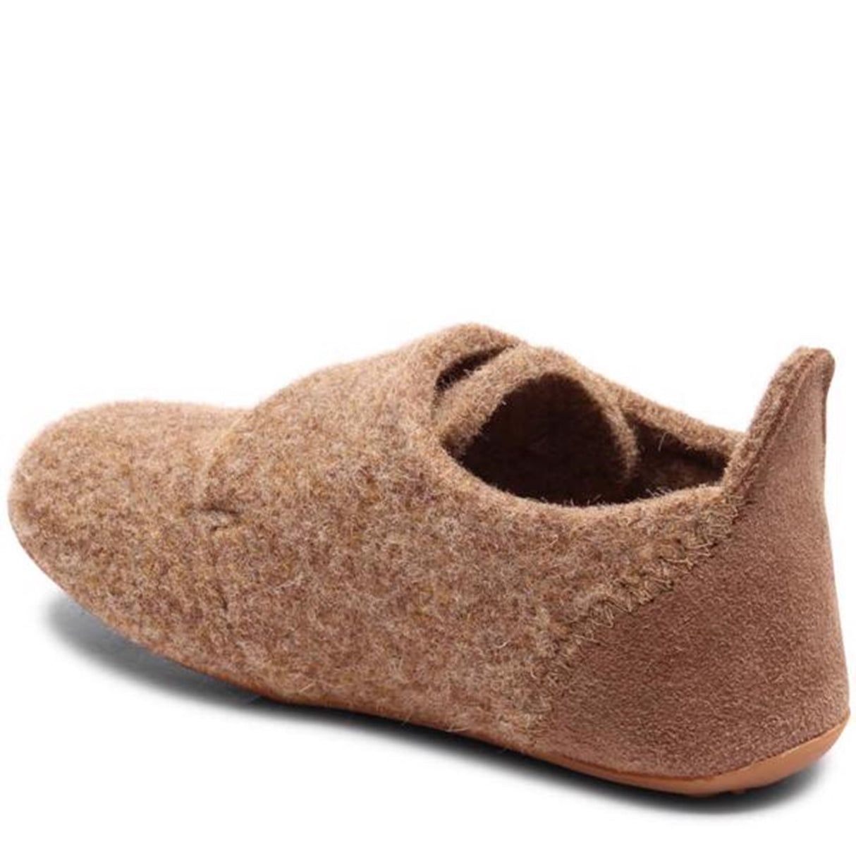 Bisgaard Indoor Shoes Wool Velcro Camel