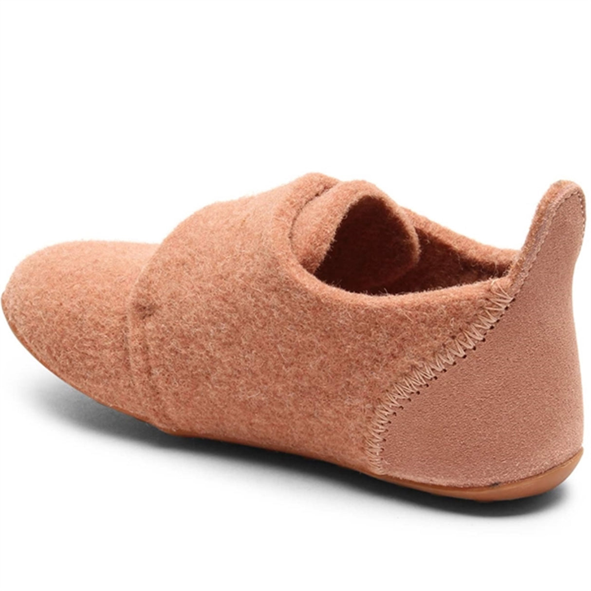 Bisgaard Indoor Shoes Wool Velcro Rose