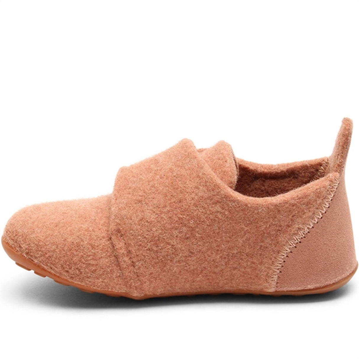 Bisgaard Indoor Shoes Wool Velcro Rose